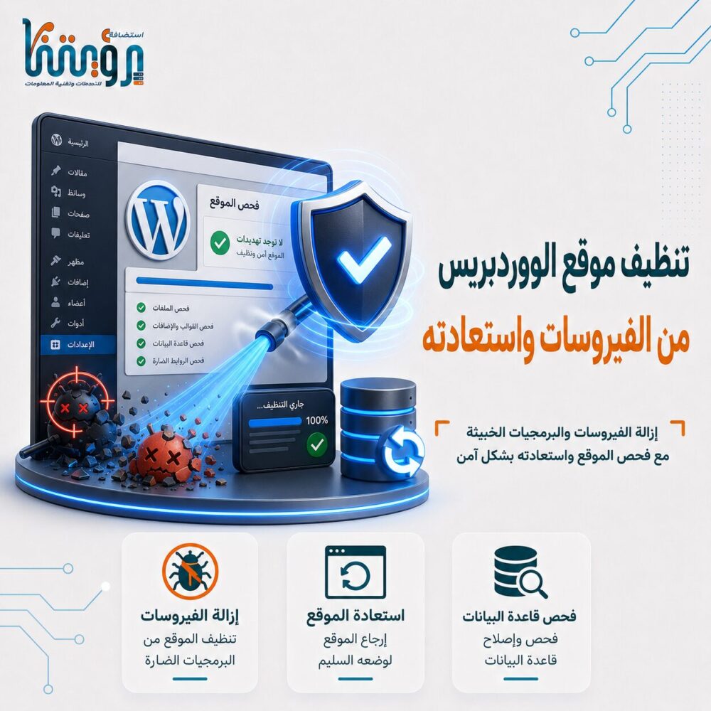 تنظيف موقع الووردبريس من الفيروسات وإستعادته