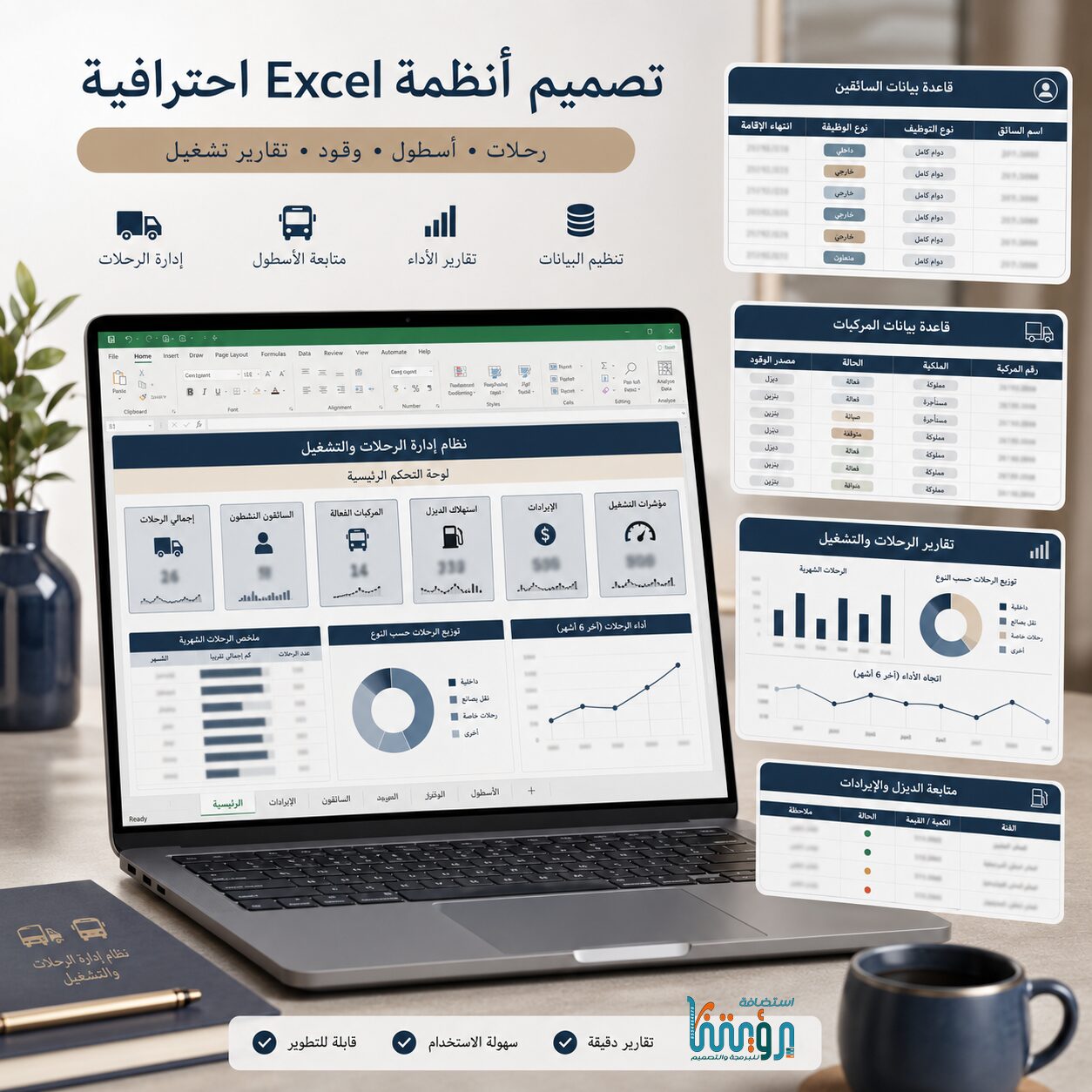تصميم وتطوير ملفات إكسل Excel والمعادلات الصورة 5