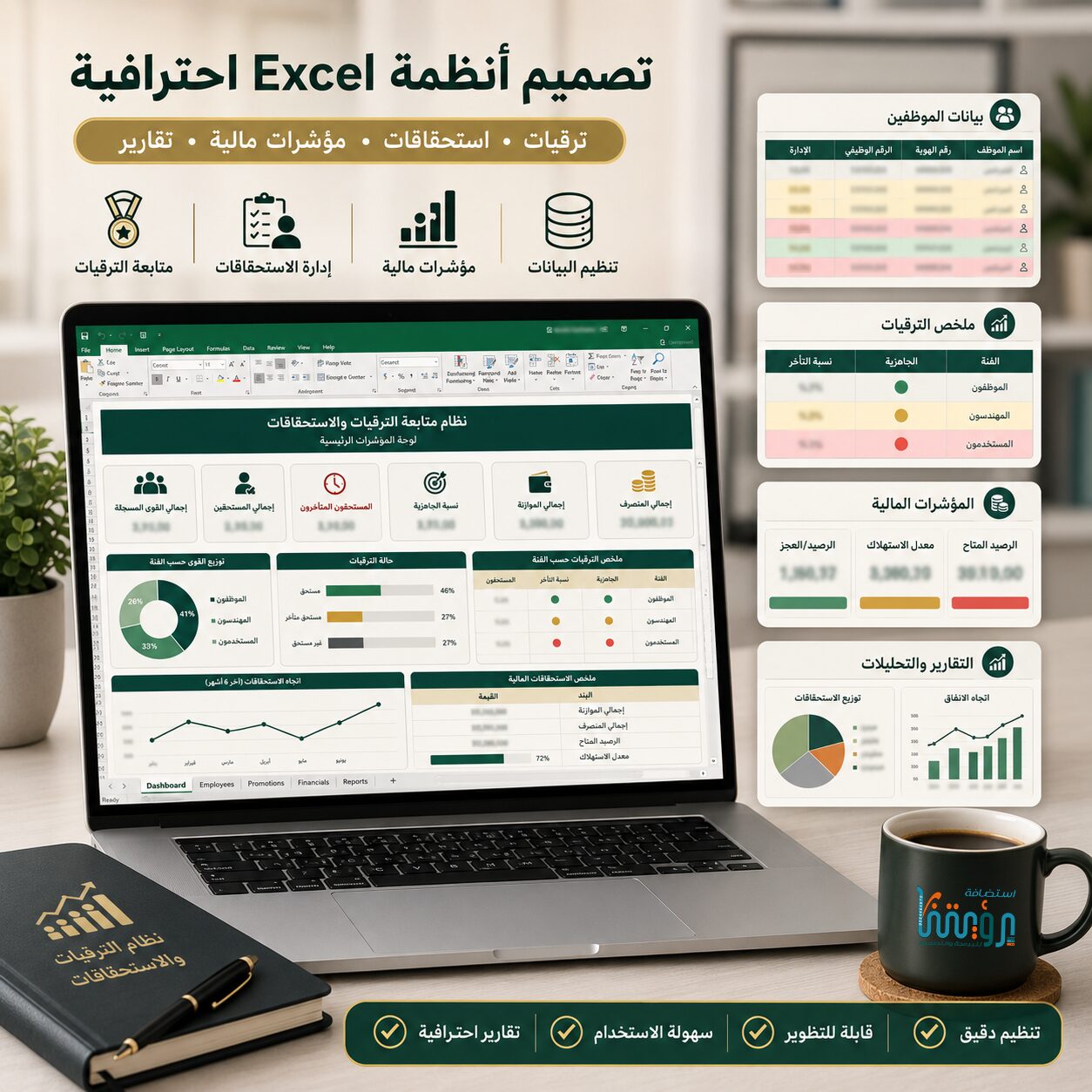 تصميم وتطوير ملفات إكسل Excel والمعادلات الصورة 4
