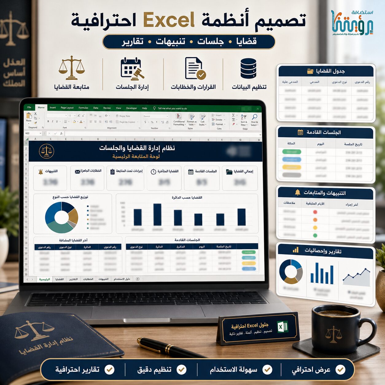 تصميم وتطوير ملفات إكسل Excel والمعادلات الصورة 3