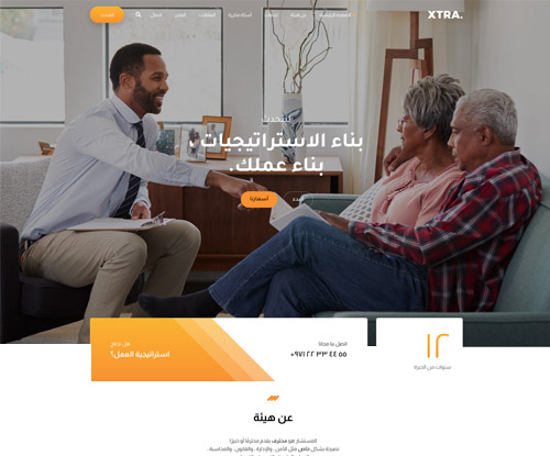 تصميم موقع شركة محاماة ومكاتب أعمال وتأمين الصورة 3