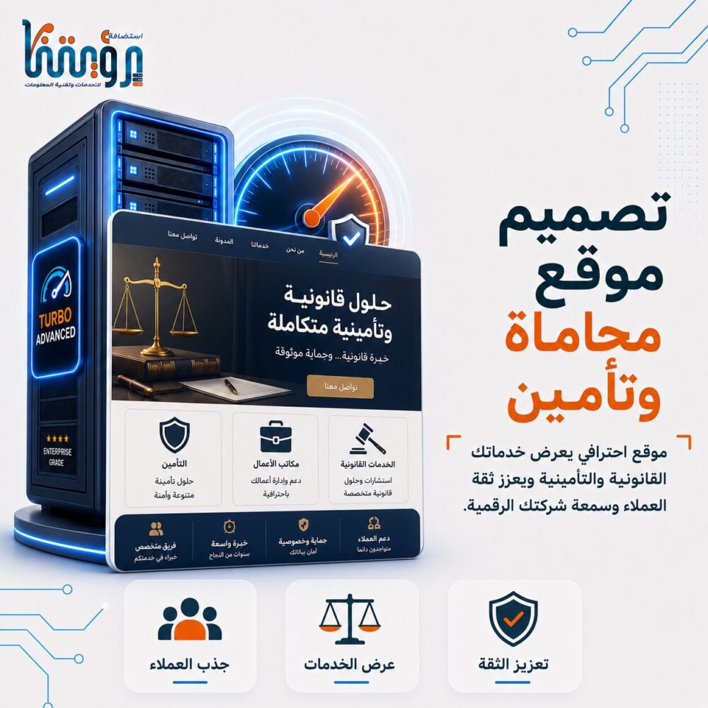 تصميم موقع شركة محاماة ومكاتب أعمال وتأمين