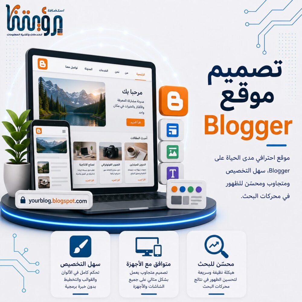 صمم موقعك على Blogger مدى الحياة